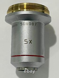 LEICA N PLAN 5X/0.12 506087 Objective Compound Microscope Lens DM4000