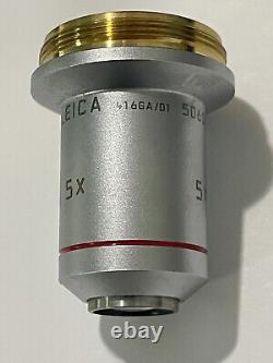 LEICA N PLAN 5X/0.12 506087 Objective Compound Microscope Lens DM4000