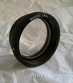 LEICA WILD 0.63x OBJECTIVE LENS MZ MS MZ6 MS5 M3Z Microscope WD=149mm Tested