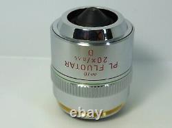 LEITZ PL FLUOTAR 20x / 0.45 D Microscope Objective Lens