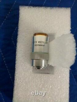 LEITZ WETZLAR NPL Fluotar 40/0.70 160/0.17 Microscope Objective Lens