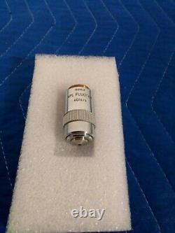 LEITZ WETZLAR NPL Fluotar 40/0.70 160/0.17 Microscope Objective Lens