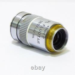 LEITZ WETZLAR PL Fluotar 100/1.32 OIL 160/0.17 Microscope Objective Lens 519847