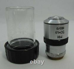 LOMO objective 50x 1,0 Oil Imm. Iris Apperture lens microscope Zeiss