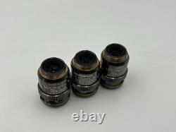 LOT OF 3 PCS Olympus LUCPlanFL N, 20x/0.45 0-2/OFN22 Microscope Objective lens