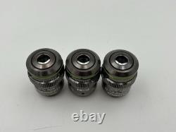LOT OF 3 PCS Olympus LUCPlanFL N, 20x/0.45 0-2/OFN22 Microscope Objective lens