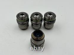 LOT OF 4 PCS Olympus LUCPlanFL N, 20x/0.45 0-2/FN22 Microscope Objective lens