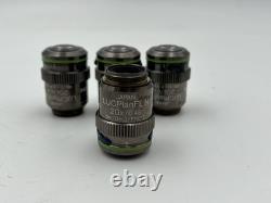 LOT OF 4 PCS Olympus LUCPlanFL N, 20x/0.45 0-2/FN22 Microscope Objective lens