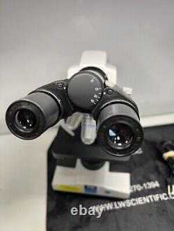 LW Scientific Revelation III Binocular Microscope, 4 Objective lens 4X-100X Used