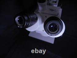 Lab Trinocular Widefield Stereo Zoom Microscope + Boom Stand 0.5x Objective Lens