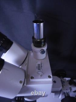 Lab Trinocular Widefield Stereo Zoom Microscope + Boom Stand 0.5x Objective Lens