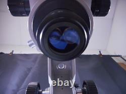 Lab Trinocular Widefield Stereo Zoom Microscope + Boom Stand 0.5x Objective Lens