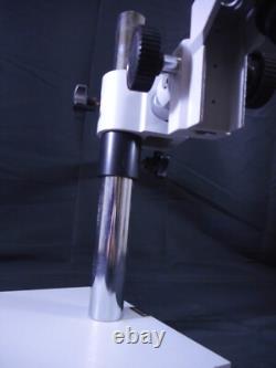 Lab Trinocular Widefield Stereo Zoom Microscope + Boom Stand 0.5x Objective Lens