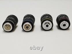 Labomed Set Of 4 USA Microscope Objective Lens Obo