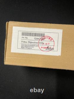 Leica 10447367 Video Objective Adapter 0.63x Stereo Microscope C-Mount Lens