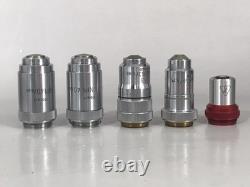 Leica 2x NPL 40/0.65 170/0.17 + Zeiss Ph2/40 & Ph3/63 Microscope Objective Lens