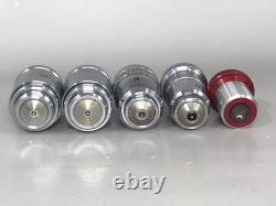 Leica 2x NPL 40/0.65 170/0.17 + Zeiss Ph2/40 & Ph3/63 Microscope Objective Lens