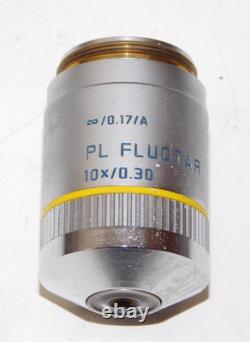 Leica 506000 PL FLUOTAR 10x/0.30 Microscope Objective Lens Infinity/0.17/A Optic