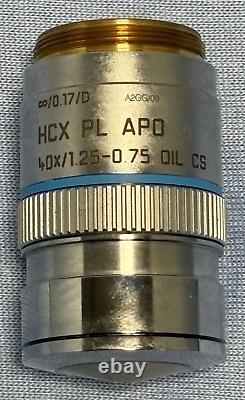 Leica 506251 HCX PL APO 40x/1.25-0.75 OIL CS? /0.17/D Microscope Objective Lens