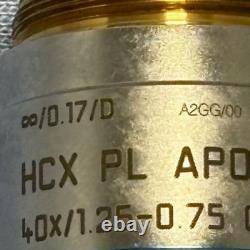 Leica 506251 HCX PL APO 40x/1.25-0.75 OIL CS? /0.17/D Microscope Objective Lens