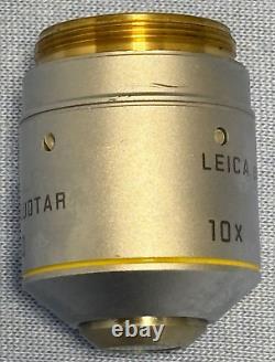 Leica 506505 HC PL FLUOTAR 10x/0.30? /-/D Microscope Objective Lens 416GE/05