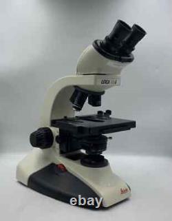 Leica CME Binocular Microscope with 4x, 10x, 40x, 100x Oil Objective Lens