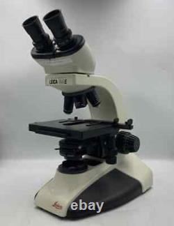 Leica CME Binocular Microscope with 4x, 10x, 40x, 100x Oil Objective Lens