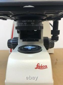 Leica DM 500 Microscope with Built-in LED Illumination & 3 Plan Objective Lenses