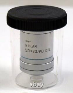 Leica Germany N Plan 50x/0.90 Oil Microscope Objective Lens Finder 506085