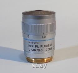 Leica HCX PL Fluotar L 40x / 0.60 Corr XT Microscope Objective Lens 506208