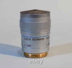 Leica HCX PL Fluotar L 40x / 0.60 Corr XT Microscope Objective Lens 506208