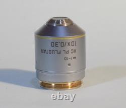 Leica HC PL Fluotar 10x / 0.30 Microscope Objective Lens 506505