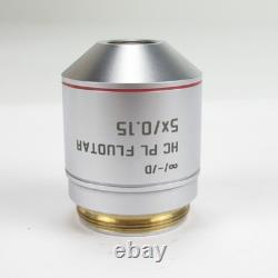 Leica Hc Pl Fluotar 5x/0.15? /-/d M25 Microscope Objective Lens 506504