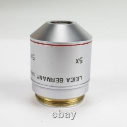 Leica Hc Pl Fluotar 5x/0.15? /-/d M25 Microscope Objective Lens 506504