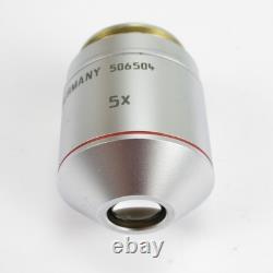Leica Hc Pl Fluotar 5x/0.15? /-/d M25 Microscope Objective Lens 506504