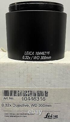 Leica Microscope 0.32x Objective Lens 10446316 Wd 300mm