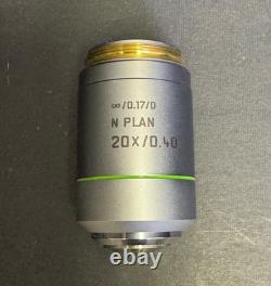 Leica N PLAN 20X 0.40 Infinity Microscope Objective Lens? /0.17/D 506096