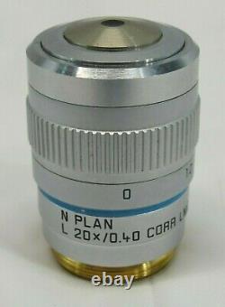 Leica N PLAN L 20x / 0.40? /0- 2 CORR LMC Microscope Objective Lens 506134