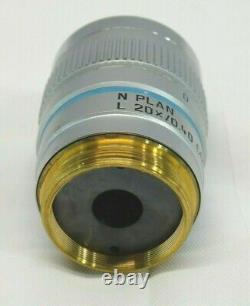 Leica N PLAN L 20x / 0.40? /0- 2 CORR LMC Microscope Objective Lens 506134