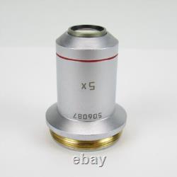 Leica N Plan 5x/0.12 Infinity Corrected Microscope Objective Lens M25 506087