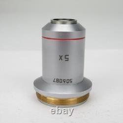 Leica N Plan 5x/0.12 Infinity Corrected Microscope Objective Lens M25 506087