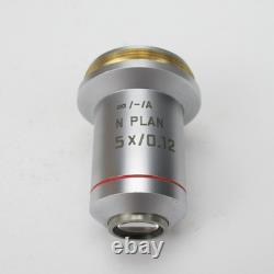 Leica N Plan 5x/0.12 Infinity Corrected Microscope Objective Lens M25 506087
