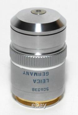 Leica PL APO 100x 1.40 0.70 IRIS /0.17/D Microscope Objective Lens DIC BF M25