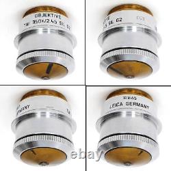Leica TWI 350x/2.45 SIL G2 Solid Immersion Microscope Objective Lens M32 Thread