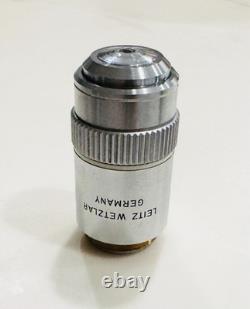 Leitz 100X/1.20 W Water Fluoresz Fluorescence Microscope Objective Lens 160mm