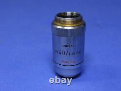 Leitz 40x Oil Flourescence Microscope Objective 40/1.30 Oel 170/0.17 Lens