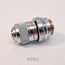 Leitz 559223 NPL Fluotar 50x/0.85 Microscope Objective with 553395 P Lens Adapter
