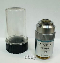 Leitz EF 40X/0.65 Phaco 2 Phase Contrast Microscope Objective Lens 160mm 719769