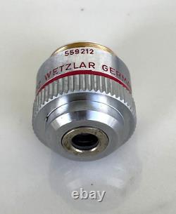 Leitz EF 4X/0.12 P / POL / Polarizing Microscope Objective Lens 160mm