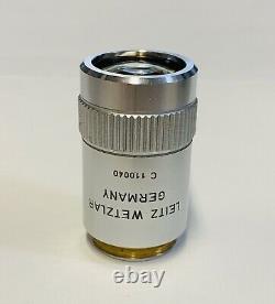 Leitz Germany PL Plan 1.6X/0.08 Macro Microscope Objective Lens 160mm